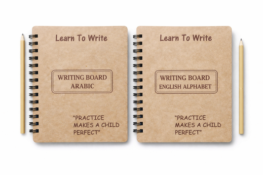 IlmStart™ Arabic & English Alphabet Practice Board (Reusable)