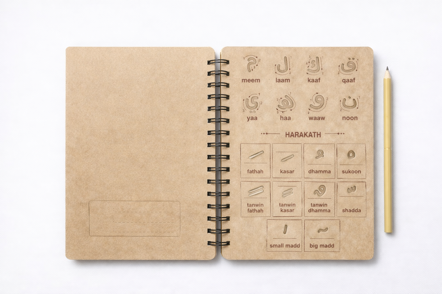 IlmStart™ Arabic & English Alphabet Practice Board (Reusable)