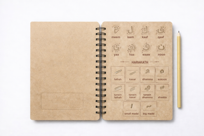 IlmStart™ Arabic & English Alphabet Practice Board (Reusable)